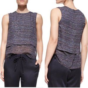 Theory Hodal Silk Layered Tank